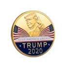 Custom Made 3D Gold Soft Enamel collection Challenge Coin American 2020 gold donald Trump Coin