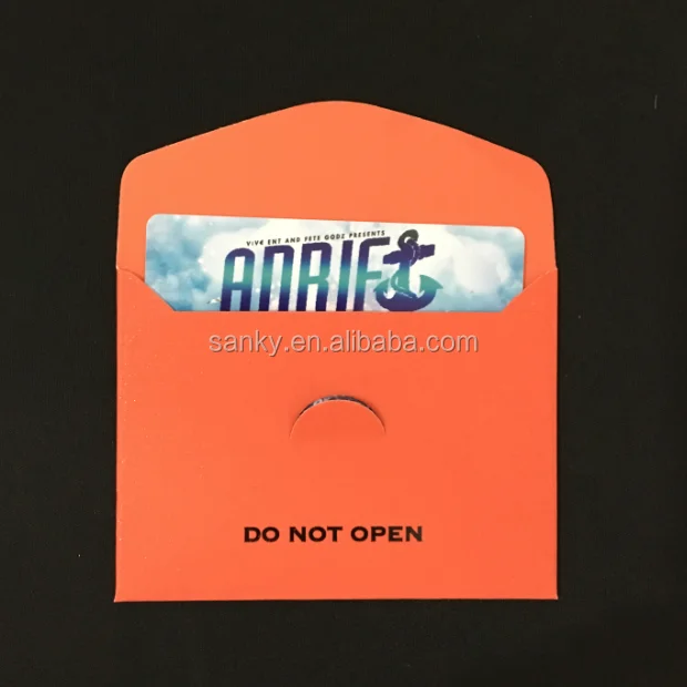 coloful mini paper gift envelope for gift card,ticket envelope