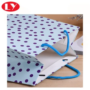 packaging & printing gift bag blue polka dot paper gift bags 67