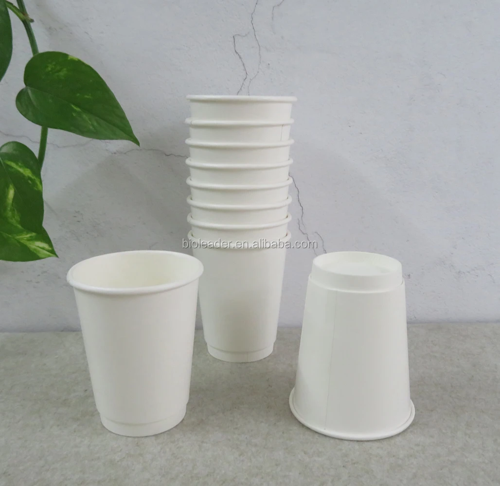 Manufacturer Directly Biodegradable Uncoated Disposable Paper Cups Compostable Drink Cups