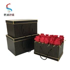 The Newest Square Design Luxury Custom Logo Cardboard Flower Packing Box
