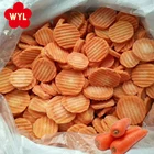 Bulk Wholesale Crinkle Cut IQF Frozen Sliced Carrot for Cook