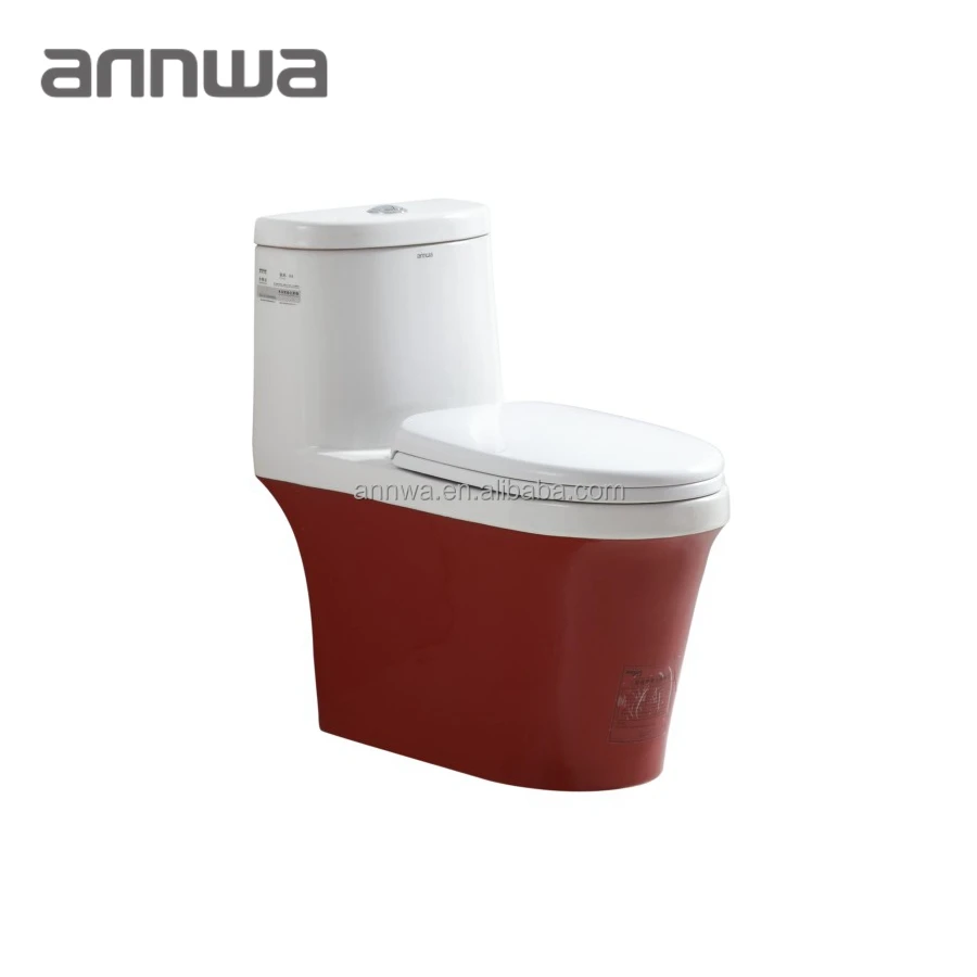 Redwhite Color One Piece Toilet,Water Closet For Sale Buy Redwhite