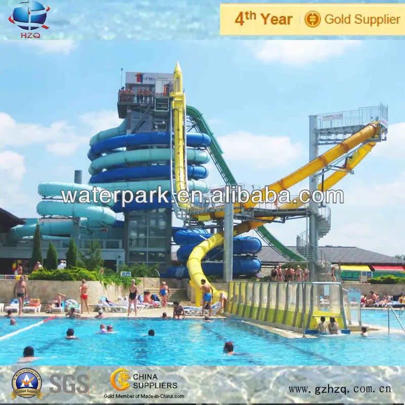 parc aquatique toboggan toboggan en spirale et fibre de verre tubeToboggansID de produit