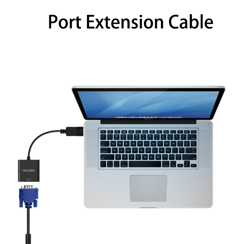 DisplayPort to VGA Cable Adapter DP to VGA Converter Male to Female Gold Plated Adapter - ANKUX.COM
