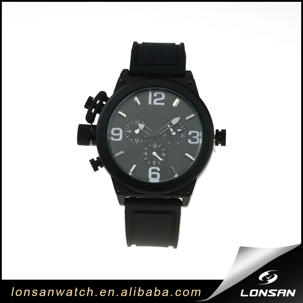 fashion custom printed logo silicone watches, personalized mens