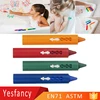 newest 6pcs non toxic crayon wax crayon washable colour crayon for baby