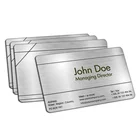 Eco-friendly Double Side Printed Custom Plastic PVC VIP Cards, PVC Business Card