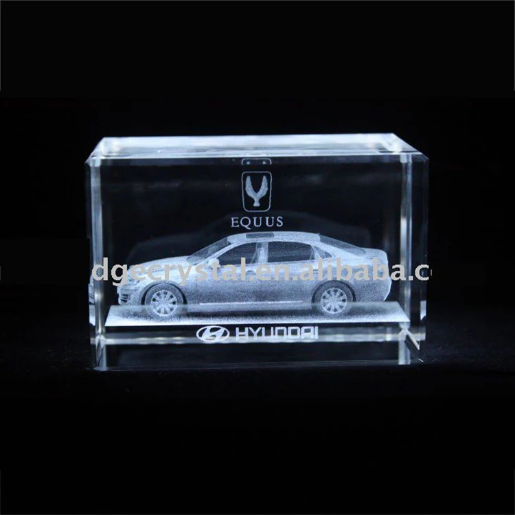 product k9 crystal 3d laser engraved car cube-21