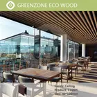 rot proof finisih timber strip WPC water resistant outdoor wood ceiling