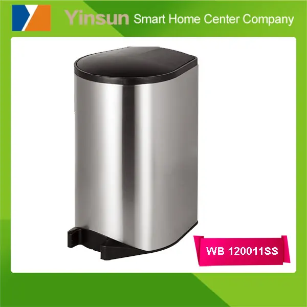 2017 new food grade soft closed senior waste bin trash can