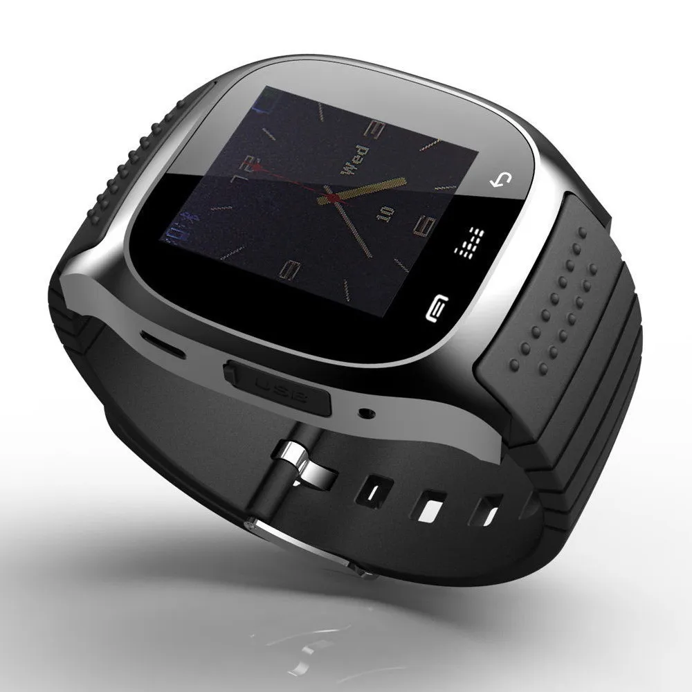 Waterproof Smartwatch M26 Bluetooth Smart Watch With LED Alitmeter Music Player Pedometer For Apple IOS Android Smart Phone