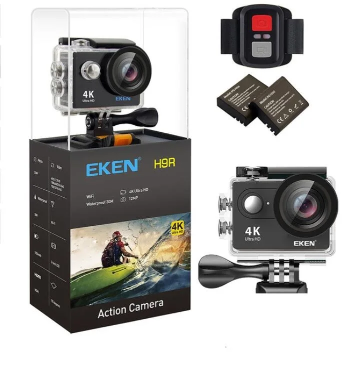 アクションカメラ 100% オリジナル eken H9R/H9 4 k WiFi アクションスポーツカメラヘルメットビデオカム水中防水スポーツカメラ