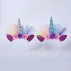 Handmade Kids Party Unicorn Headband Horn Beautiful Headwear Hairband Hair Accessories