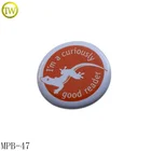 Custom tin plate metal name printed lapel pin badge animal butterfly clutch badge