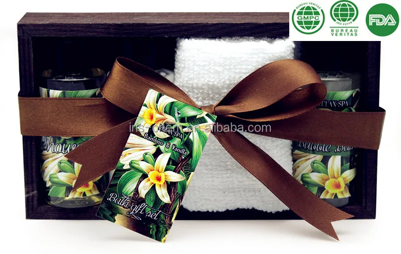50ml mini bath spa gift set for travelwith shower gel body