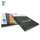 print cardboard A4 A5 size paper folder with D shape 4 rings binder custom