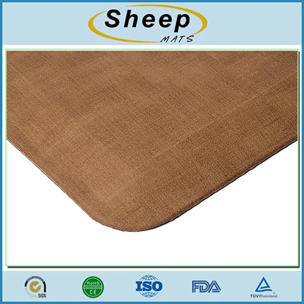 Custom waterproof durable anti fatigue floor pu foam kitchen mat