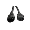 China Factory female socket C13 to C14 male plug 6ft Power Cords for computer
