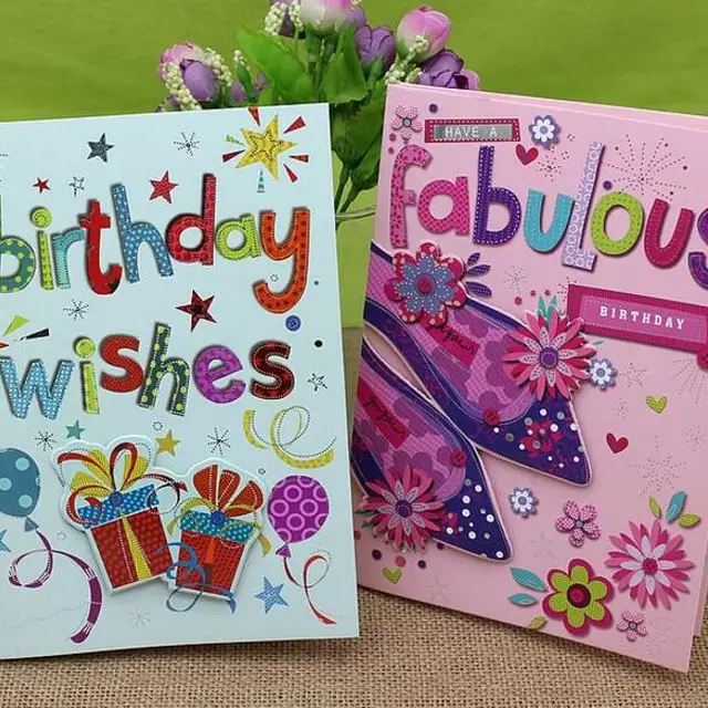 happy birthday musical greeting card with coustomize sound