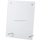Standard L display frame acrylic sign holder stands durable clear acrylic counter A4 menu stand