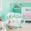 babies dragonfly crib bedding sets spring flowers cot bedlinen baby comforter set