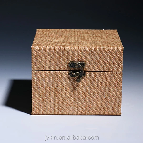 wholesale custom box antique jade linen gift box