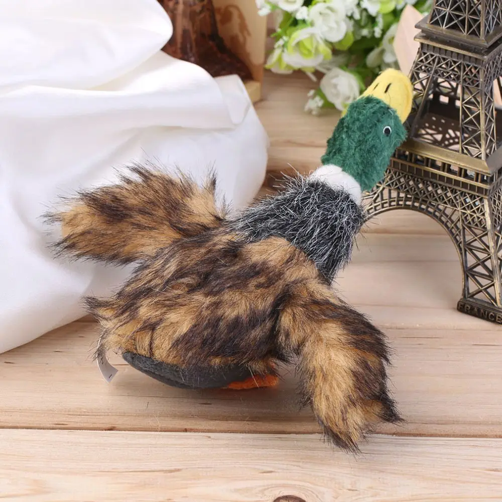 2015 Classic Dog Toys Stuffed Squeaking Duck Dog Toy Plush Puppy Honking Duck for Dogs pet chew squeaker squeaky toy