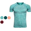 quick dry polyester spandex Golf fitness gym sport T Shirts Crew-Neck Short Sleeve Workout Muscle Print Tees gym wear for men