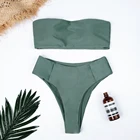 High Cut Thong Bandeau Mini Girl Sexy Swimwear Bikini