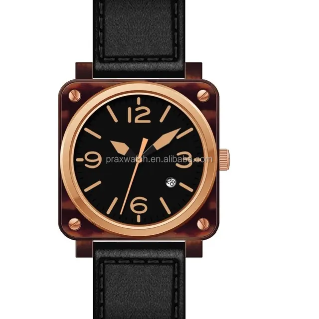 cheap gift watch quartz movt stainless steel back plastic men