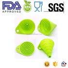 portable collapsible Silicone Funnel for kitchen accessories