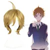 Japanese anime Tamako Market/Ooji Mochizou short 35cm blonde Cosplay male wig
