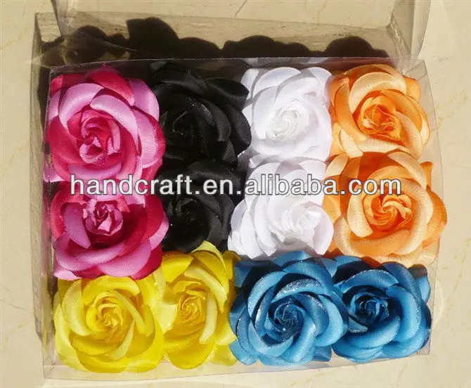 2013 New Design Fashion Lady Lace Silk Rose Hair Flower Accessories