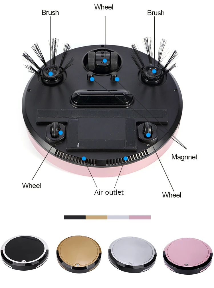 2020 Best selling promotion gift slim mini automatic robot vacuum cleaner