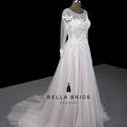 Guangzhou factory best quality beach wedding dresses with sleeves