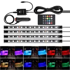 Car Kit Car Led Atmosphere Light RGB Led Strip 5050 12v Music Interior Atmosphere Car Led Strip Light Car Led Kit
