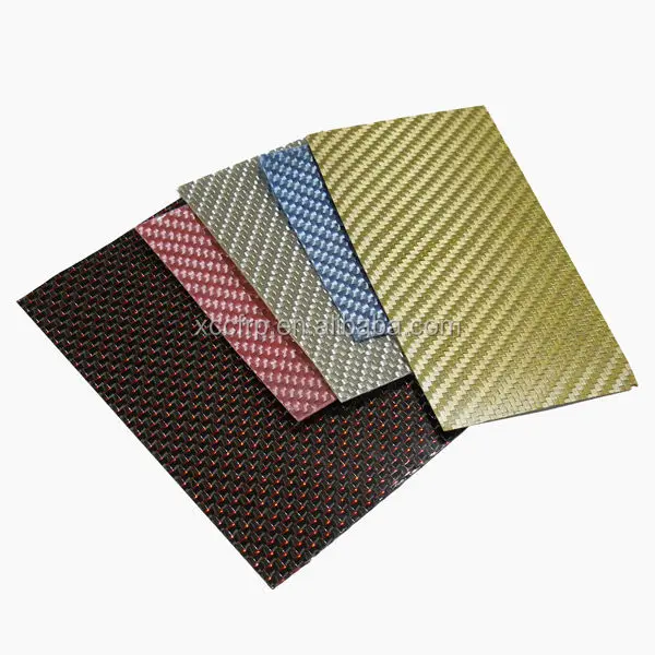 3k Color Carbon Fiber Sheet For Jewelry Or Mobile Decoration Flexible