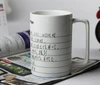 Note Witten Ceramic Mug Special writing mug,Creative white bone china coffee mug cup for schedule