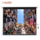 Matte White Fabric Motorized Electric Projection Projector Screen