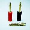 speaker cable audio brass gold plated electrical connector banana plug cover with PVC Sheath