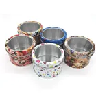 Four Color Printing Round Small Candy Box Cartoon Pattern Gift Tin Box For Watch