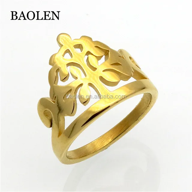 of life classic accessories stainless steel gold color rings for