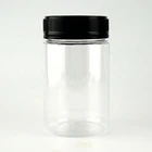 Hot sale 360ml / 500g round shape honey bottle PET manuka honey plastic jar