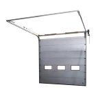 Automatic Overhead Industrial Sectional Garage Door with Pedestrian door