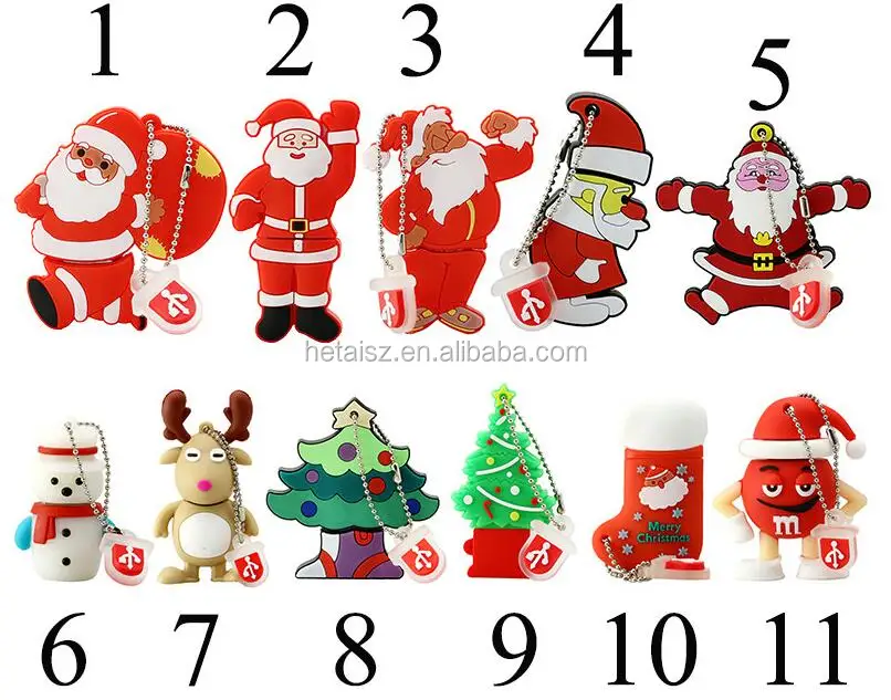 snowman christmas tree gifts 4gb 8gb 16gb 32gb 64gb santa claus