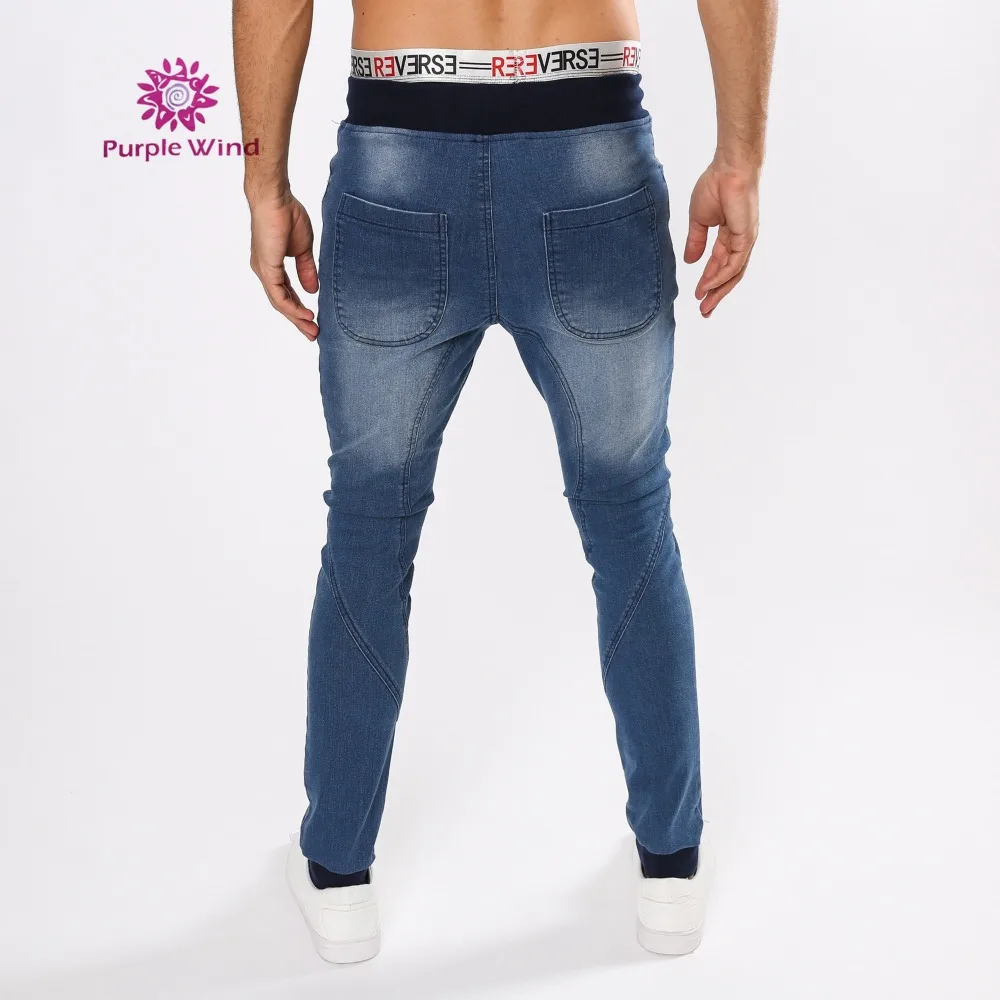 Custom Blue Slim Jogger Jeans Denim New Man Jean Oem