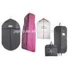 Customized logo print non woven oxford peva suit cover bag garment bag for dress