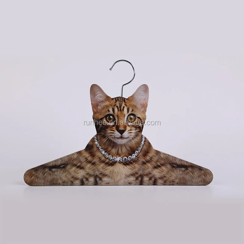 Cartoon Cat Cardboard Hangers Animal Style Paper Hanger Customized Shape