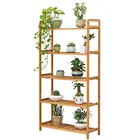Light Flower Stand Shelf 5 Layer Solid Wood Flower Display Shelf Balcony Living Room Multi Storey Wooden Flower Pot Rack